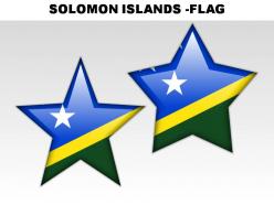 Solomon islands country powerpoint flags