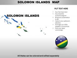 Solomon islands country powerpoint maps
