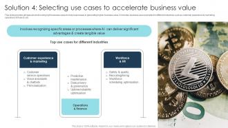 Solution 4 Selecting Use Cases To Accelerate Digital Transformation Strategies To Integrate DT SS