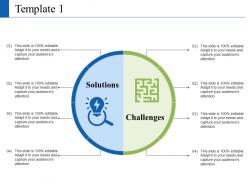 Solution and challenges ppt visual aids summary