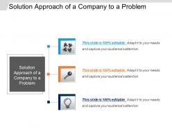 Solution approach of a company to a problem ppt slide templates