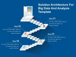 Solution architecture for big data and analysis template presentation images
