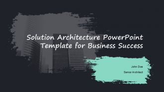 Solution Architecture PowerPoint Template For Business Success PPT H