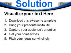 Solution business powerpoint templates and powerpoint backgrounds 0711