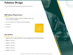 Solution Design Bid Evaluation Management Ppt Powerpoint Presentation Gallery Show
