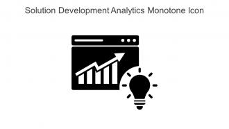 Solution Development Analytics Monotone Icon In Powerpoint Pptx Png And Editable Eps Format