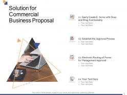 Solution for commercial business proposal ppt powerpoint presentation visual aids styles