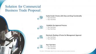 Solution for commercial business trade proposal ppt slides graphics example