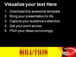 Solution key metaphor powerpoint templates and powerpoint backgrounds 0211