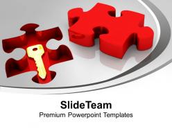 Solution key under puzzle problem powerpoint templates ppt themes and graphics 0113