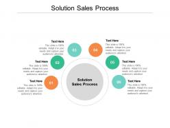 Solution sales process ppt powerpoint presentation model icons cpb