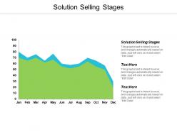 Solution selling stages ppt powerpoint presentation portfolio samples cpb
