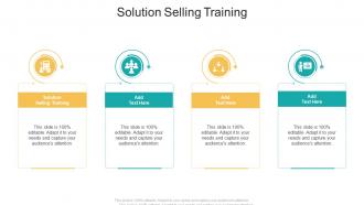 Solution Selling Training In Powerpoint And Google Slides Cpb