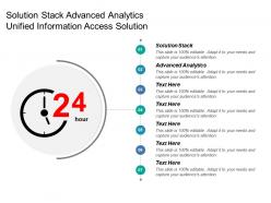 Solution stack advanced analytics unified information access solution
