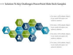 Solution to key challenges powerpoint slide deck samples