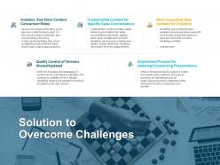 Solution to overcome challenges process ppt powerpoint slides