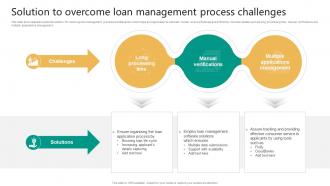 Solution To Overcome Loan Management Process Challenges