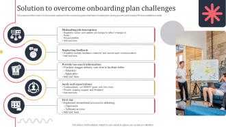 Solution To Overcome Onboarding Plan Challenges