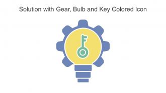 Solution With Gear Bulb And Key Colored Icon In Powerpoint Pptx Png And Editable Eps Format
