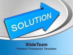 Solution word on arrow powerpoint templates ppt backgrounds for slides 0113