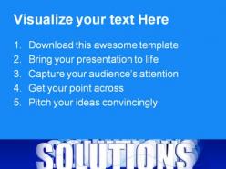 Solutions business powerpoint backgrounds and templates 1210