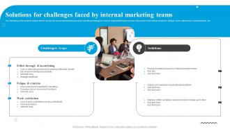 Solutions For Challenges Faced By Internal Marketing Teams