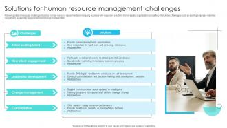 Solutions For Human Resource Management Challenges
