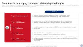 Solutions For Managing Customer Business Relationship Management Guide