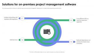 Solutions For On Premises Project Management Software