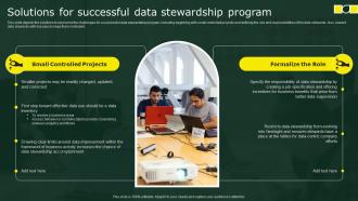 Solutions For Successful Data Stewardship Program Stewardship By Business Process Model