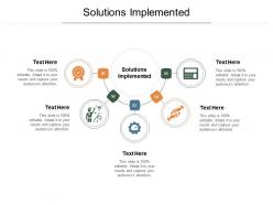 Solutions implemented ppt powerpoint presentation model graphics example cpb