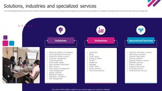 Solutions Industries And Specialized Services Experian Company Profile Ppt Styles Graphics Download