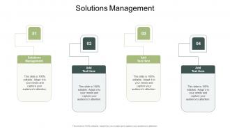 Solutions Management In Powerpoint And Google Slides Cpb