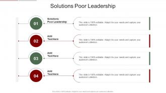 Solutions Poor Leadership In Powerpoint And Google Slides Cpb