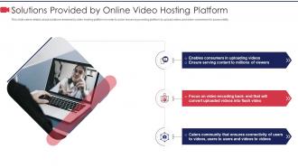Solutions provided by private video hosting platform investor funding elevator