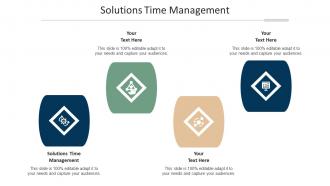 Solutions time management ppt powerpoint presentation pictures skills cpb