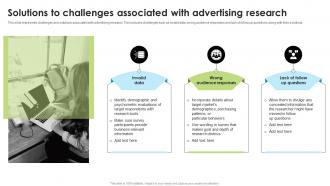 Solutions To Challenges Associated With Advertising Research