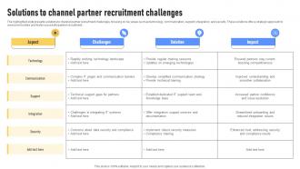 Solutions To Channel Partner Recruitment Challenges