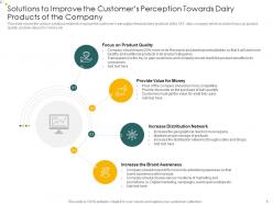 Solutions to improve customers analysis consumers perception towards dairy products