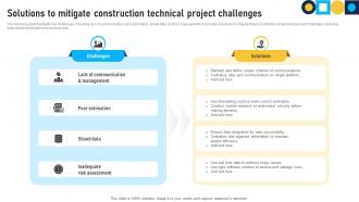 Solutions To Mitigate Construction Technical Project Challenges