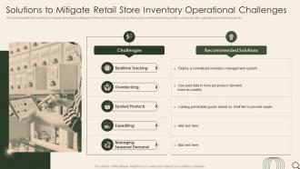 Solutions To Mitigate Retail Store Inventory Operational Challenges Analysis Of Retail Store Operations