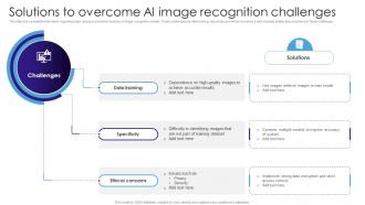Solutions To Overcome AI Image Recognition Challenges Ppt Example Solutions To Overcome AI Image Recognition Challenges Ppt Example