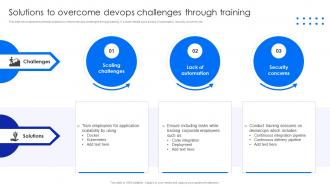 Solutions To Overcome Devops Challenges Through Training