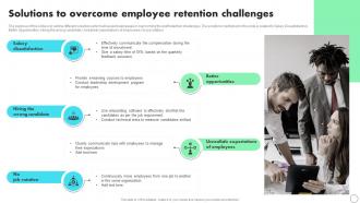 Solutions To Overcome Employee Retention Challenges Developing Staff Retention Strategies