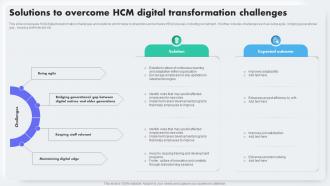 Solutions To Overcome HCM Digital Transformation Challenges