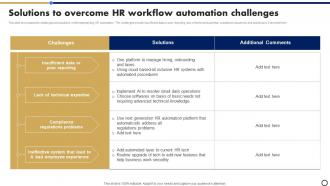 Solutions To Overcome HR Workflow Automation Challenges