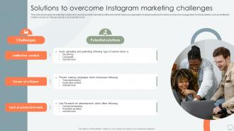 Solutions To Overcome Instagram Marketing Challenges
