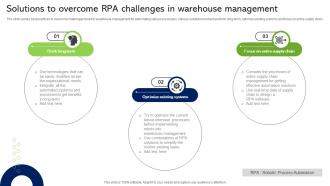 Solutions To Overcome RPA Challenges In Warehouse Management
