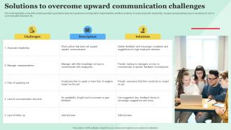 Solutions To Overcome Upward Communication Challenges