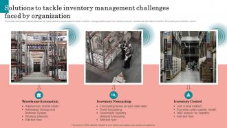 Solutions To Tackle Inventory Management Challenges Strategies To Order And Maintain Optimum